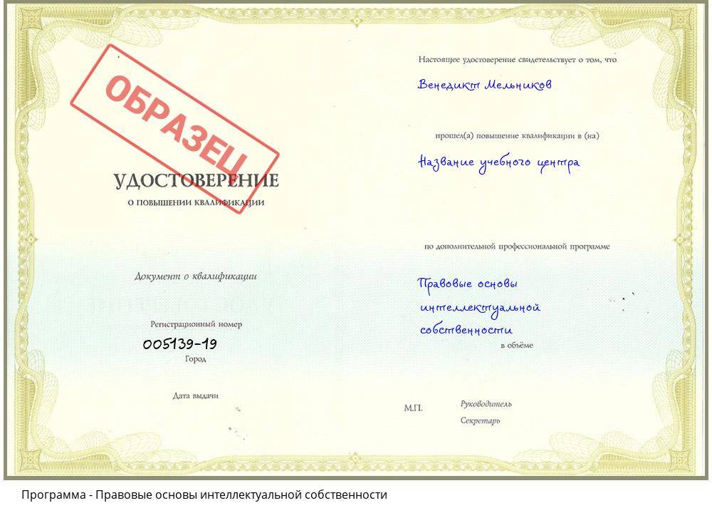 Правовые основы интеллектуальной собственности Екатеринбург